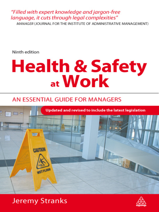 Title details for Health and Safety at Work by Jeremy Stranks - Available